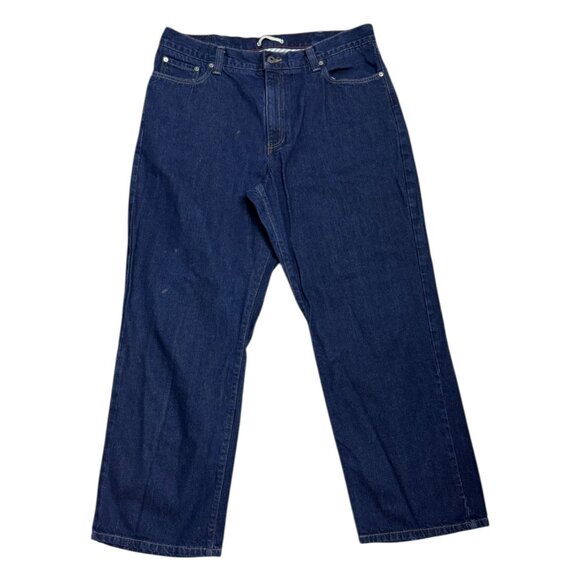 LL BEAN Heavy Duty Denim Vintage Y2K Casual Straight Jeans Mens 36x29 - Picture 1 of 7